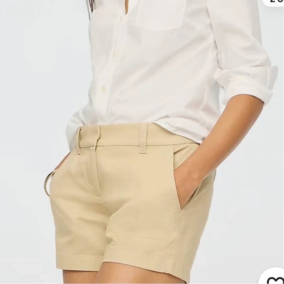 J. Crew Tan Stretch Chino Cotton Shorts - Picture 2 of 10